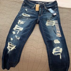 American Eagle crop denim